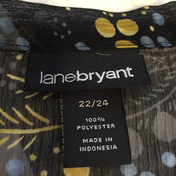 LANE BRYANT | sheer front tie top - Picture 7 of 8